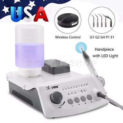 LED Dental Ultrasonic Scaler with Handpiece Bottles Fit Cavitron EMS SKYSEA