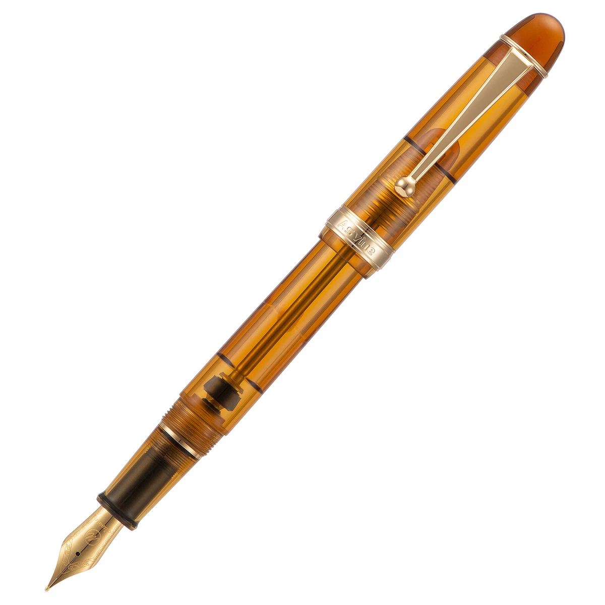 Asvine V126 Vacuum Filling Fountain Pen EF/F/M/1.1 Nib, Matte Acrylic Office Pen