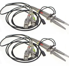 4x 100MHz Oscilloscope Scope analyzer Clip Probe test leads kit for HP Tektronix