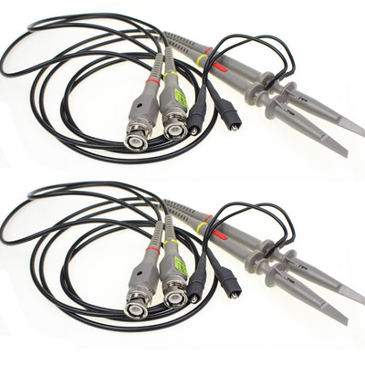 4x 100MHz Oscilloscope Scope analyzer Clip Probe test leads kit for HP Tektronix