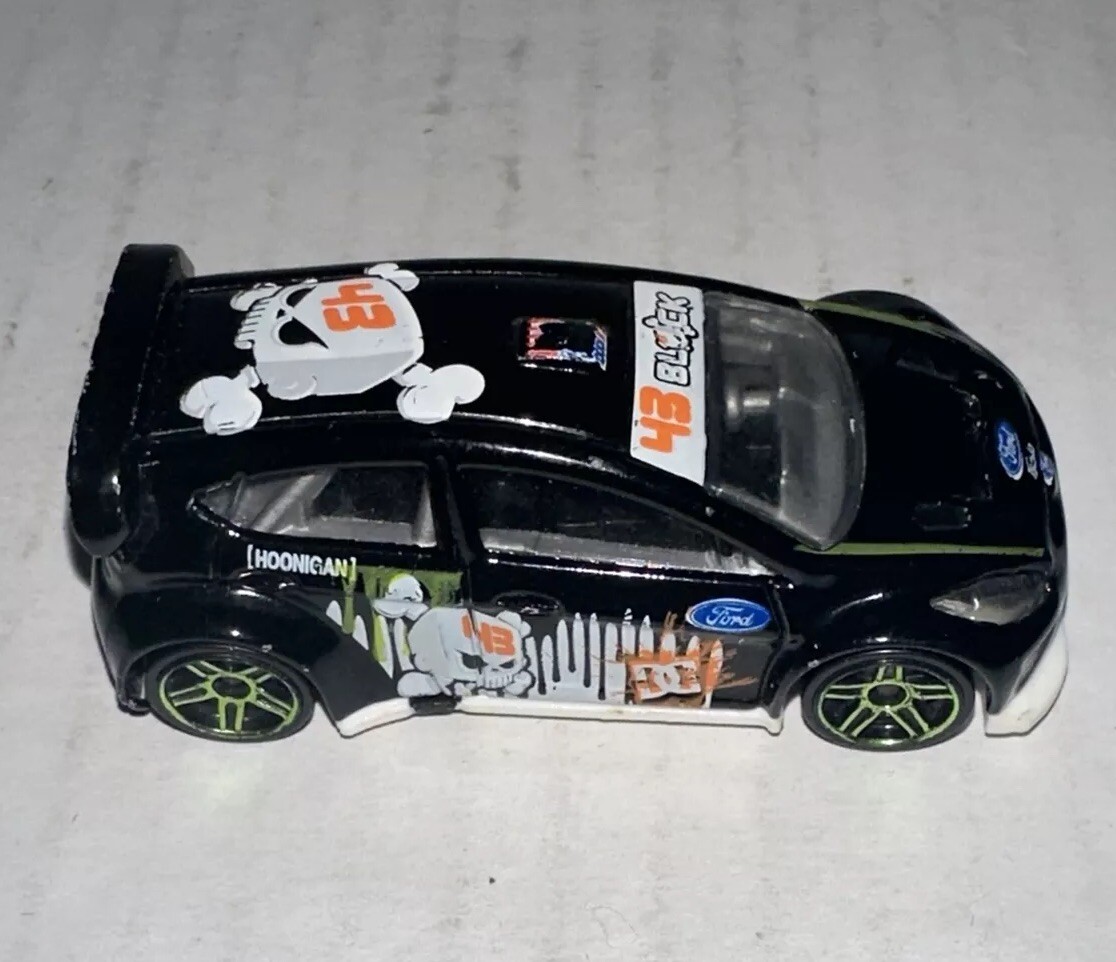 Ken Block Hot Wheels 2012 Ford Fiesta #43 Loose Car Black Hoonigan