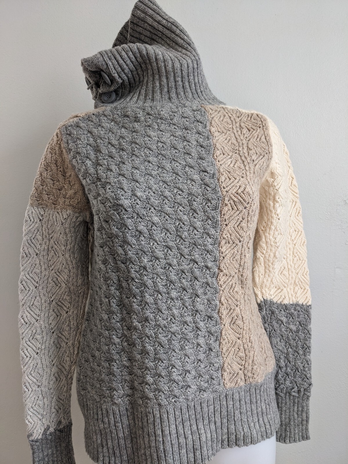 Sundance Size Medium Lambswool Patchwork Saco Swe… - image 6