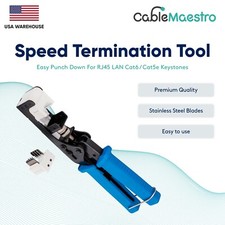 Speed Termination Tool Easy Punch Down Stainless Steel Blades For LAN Keystones