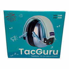 TacGuru Kids Hearing Protection Ear Muffs Blue Foldable