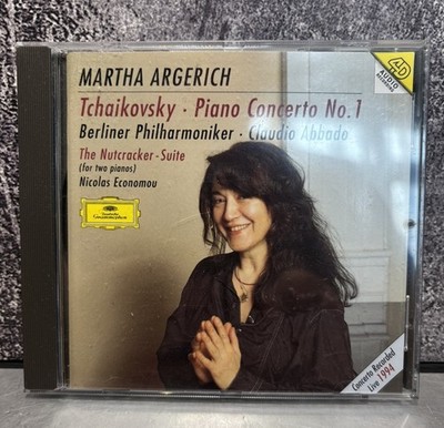 Martha Argerich TCHAIKOVSKY PIANO CONCERTO No.1 NUTCRACKER CD Abbado 4D Audio NM
