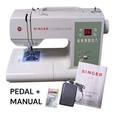 Singer #7467 Sewing Machine Confidence w/Pedal + Manual Tested Works