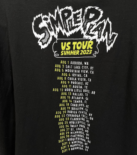 Simple Plan 2023 Sommer Konzert Tour T-Shirt Gr. XXL Scooby Doo Mystery Machine - Bild 6 von 8