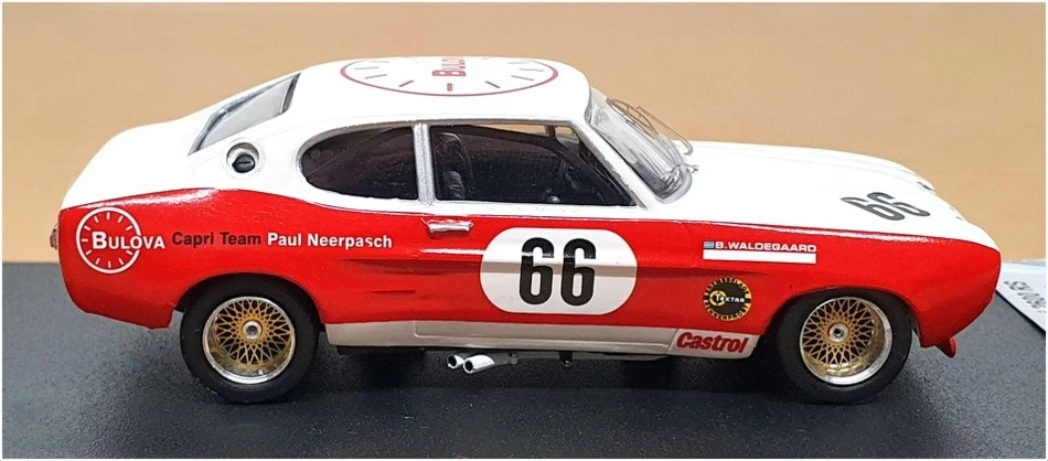 Trofeu escala 1/43 RR.de26 Ford Capri 2600 RS 500 km Nurburgring 1972 - blanco/rojo Foto 3 de 4