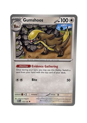 Gumshoos 110/132 TCG 2025 Pokemon Mega Evolution | eBay
