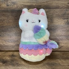 FAO Schwarz Meowmaid Mermaid Cat Plush Stuffed Animal Toy Lights  Sounds VGC