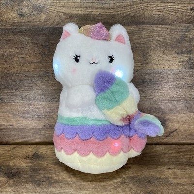 FAO Schwarz Meowmaid Mermaid Cat Plush Stuffed Animal Toy Lights & Sounds VGC