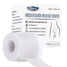 Silicone Scar Sheets 1.6"x120" Roll 3M - Medical Grade  Reusable Scar Tape...