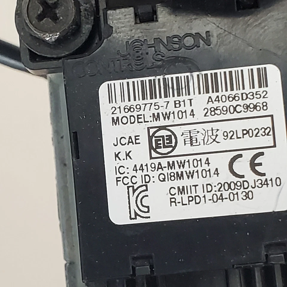 2013-2019 Nissan Sentra Ignition Switch Lock Cylinder Assembly + Key Immobilizer - Image 4 of 4