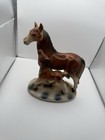 Vintage HORSE & COLT PORCELAIN FIGURINE Made in Occupied Japan Marked — photo 1