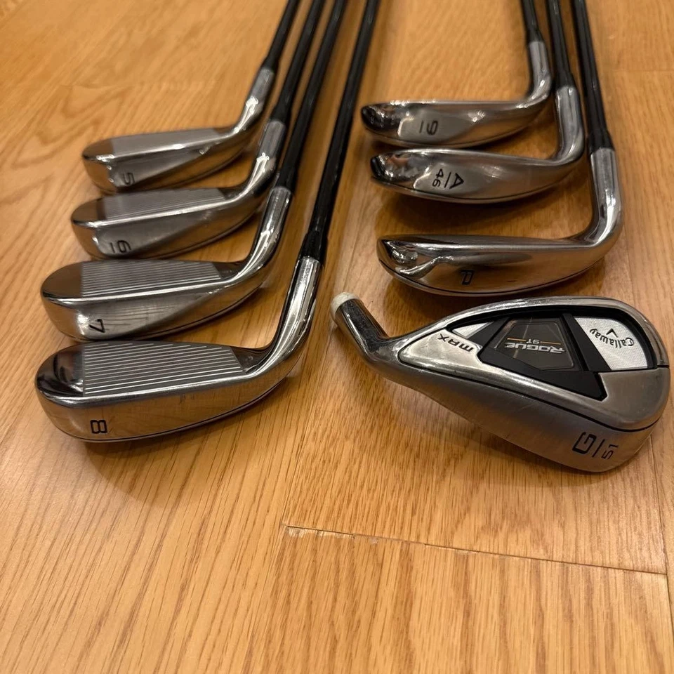 Callaway Rogue ST Max Iron Set 8 pcs Tour  High Spin Milled Face - Image 4 of 4