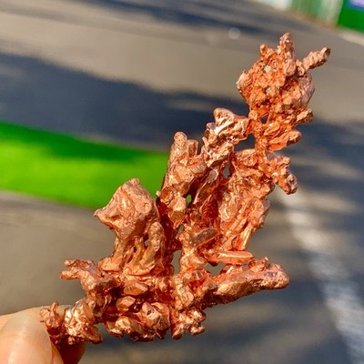 44G Rare!! iridescent Native Copper crystal mineral specimen