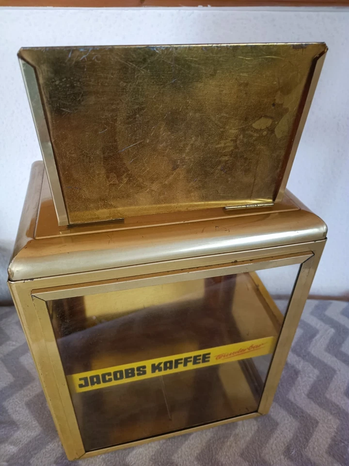 Verkaufsvitrine Glasvitrine Jacobs Kaffee Vitrine Display Werbung 50er Café RAR - Bild 3 von 4