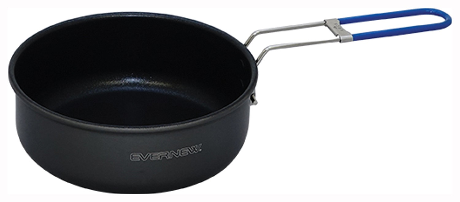 Алюминиевая походная сковорода Evernew с титановым плазменным покрытием - Сверхлегкая с антипригарным покрытием 12990₽