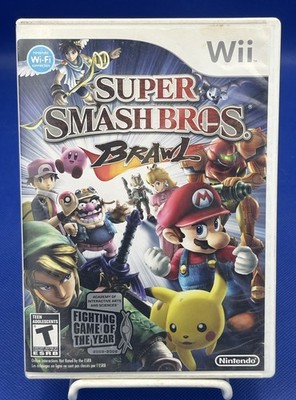 Super Smash Bros. Brawl - Nintendo Wii. CASE & MANUAL ONLY, NO DISC