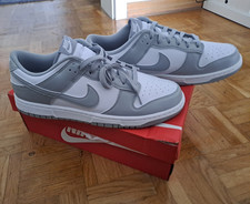 Nike Dunk Low Retro Low Top Sneaker Weiß/Gra...