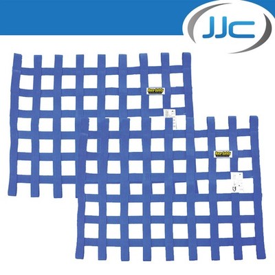 2 x SFI Approved Fensternetze - Standard Rechteck - Blau - Race / Motorsport