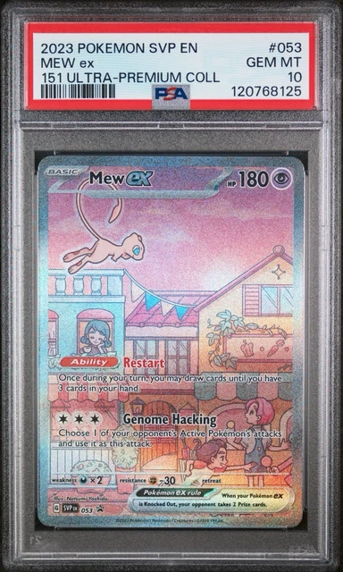 2023 Pokemon Mew ex 053 Scarlet & Violet Promo Holo Black Star Ultra PSA 10 Gem