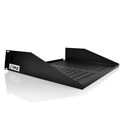 Pyle PLRSTN14U 2U 19'' Universal Fixed Server Rack Cabinet Shelf Computer Case
