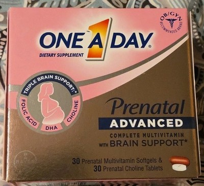 One A Day Women's Prenatal Advanced Complete Multivitamin - 30/30 Softgels 12/25