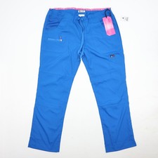 Koi Lite Scrub Pants Womens M Petite Blue Slim Fit Stretch Nurse Vet 14961
