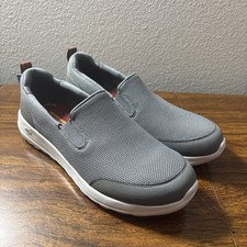 Skechers Go Walk Max- Clinched Gray/ Burgundy Men  s Size 10.5