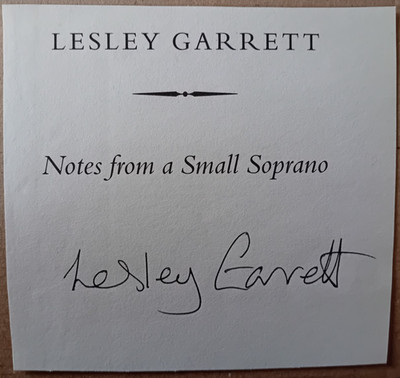 ORIGINAL AUTOGRAMM LESLEY GARRETT Opernsängerin