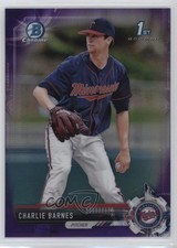 2017 Bowman Draft Chrome Purple Refractor /250 Charlie Barnes #BDC-76 g6p