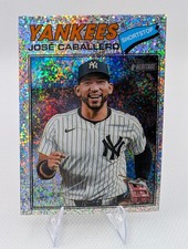 2026 Topps Heritage - Jose Caballero #328 Chrome Silver Sparkle - Yankees