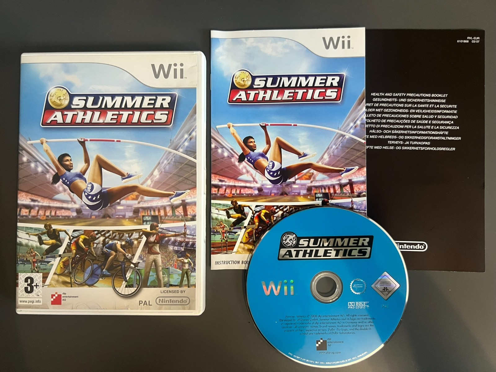 Summer Athletics - Nintendo Wii Game PAL CIB
