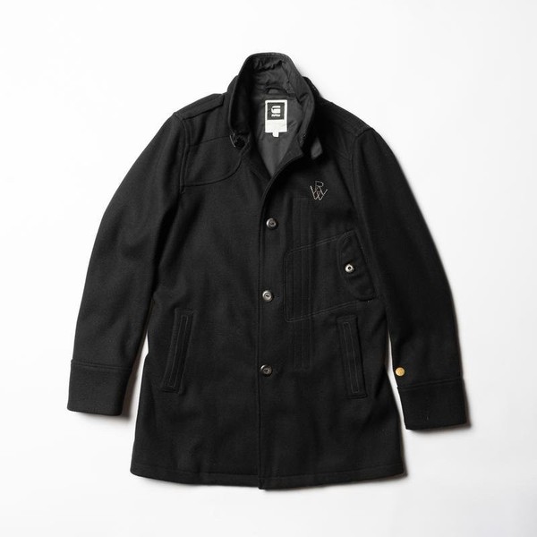 Men G-Star Raw Coat Black Wool 40 /L / 48