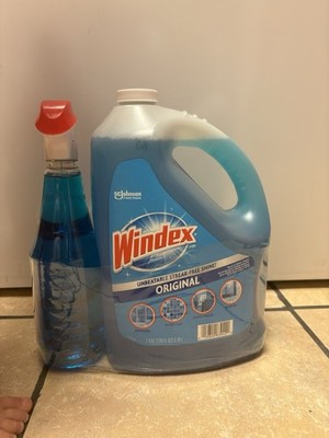 Windex Original Genuine Glass Cleaner (128 Fl oz. refill + 32 Bottle Spray)