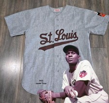 🔥 1953 AUTHENTIC VINTAGE SATCHEL PAIGE ST LOUIS BROWNS JERSEY 48 MITCHELL NESS