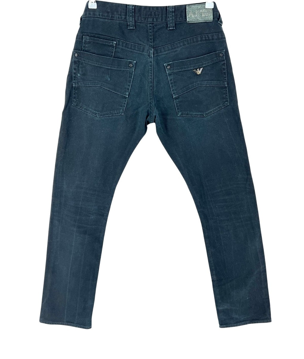 ARMANI JEANS ダークブルーオーバーオール ARMANI JEANS Men Denim Stretch Slim Fit Leg Jeans Size W32 L34 | eBay
