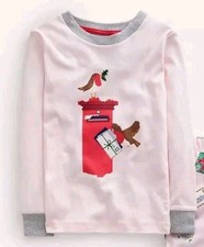 MINI BODEN GIRLS Snug Long John Pyjamas Top CHRISTMAS PRINT 14 YEARS BRAND NEW 