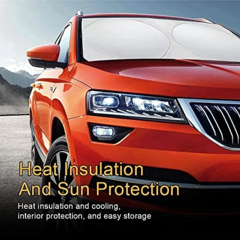 Parabrisas Parasol Plegable Ventana Coche Parasol UV Cubierta Bloqueador Solar Para Volvo Foto 4 de 4