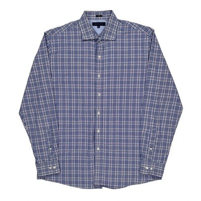 Tommy Hilfiger Checked Shirt - Large Blue Cotton