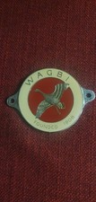 Vintage WAGBI  Wildfowlers Association Enamel Car Badge 7cm Diameter