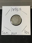 1895 s barber dime Semi Key Date