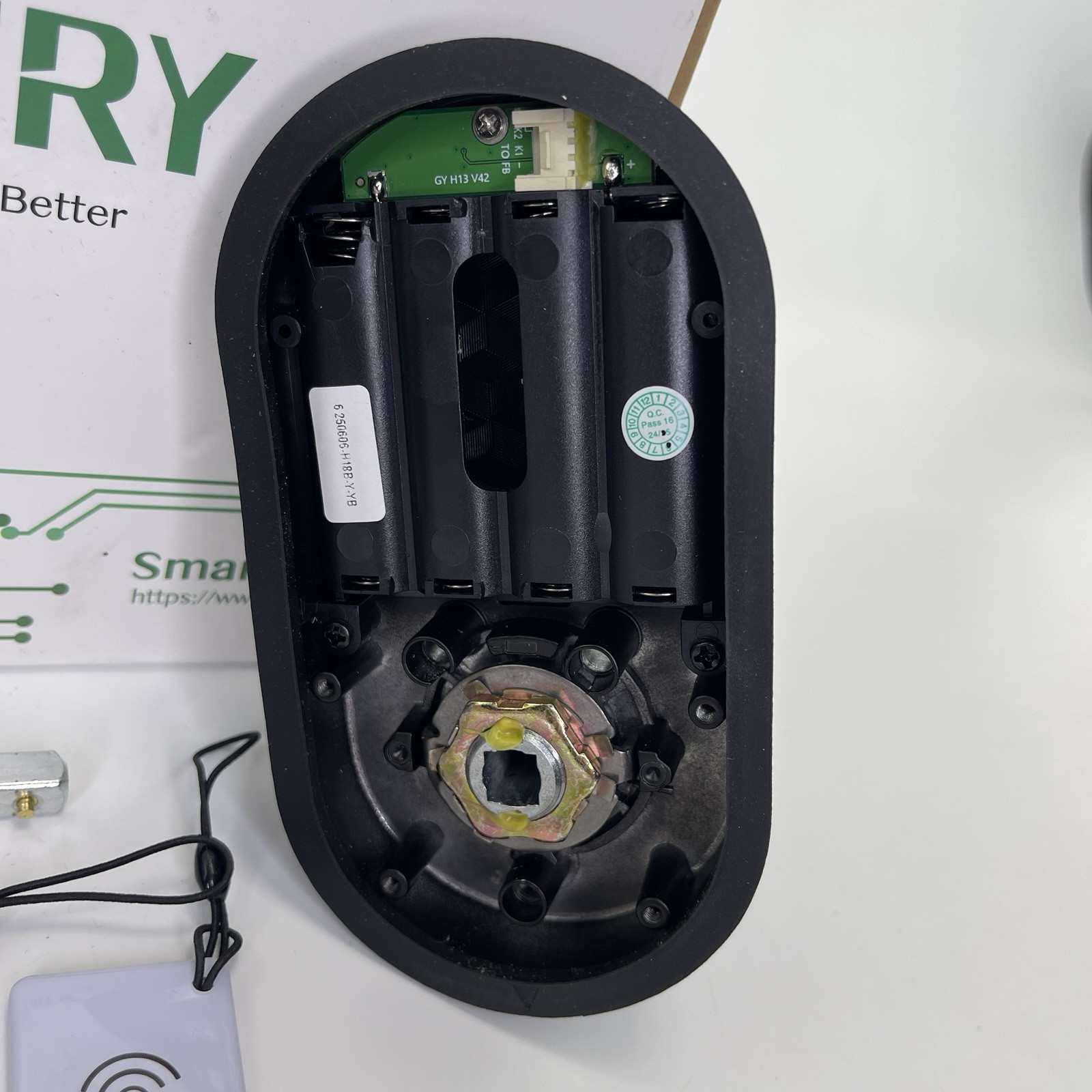 Yamiry Keypad Smart Door Lock with Knob, Keyless Entry Digital, Fingerprint ANSI