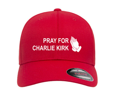 PRAY FOR CHARLIE KIRK Embroidered Fitted Hat