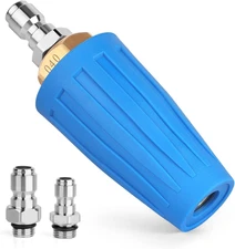 Rotating Turbo Nozzle for Pressure Washer | 1/4 Quick Connect | 5000 PSI Max