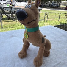 9  Plush SITTING SCOOBY DOO Toy Factory With Dog Tag Cute Hanna-Barbera