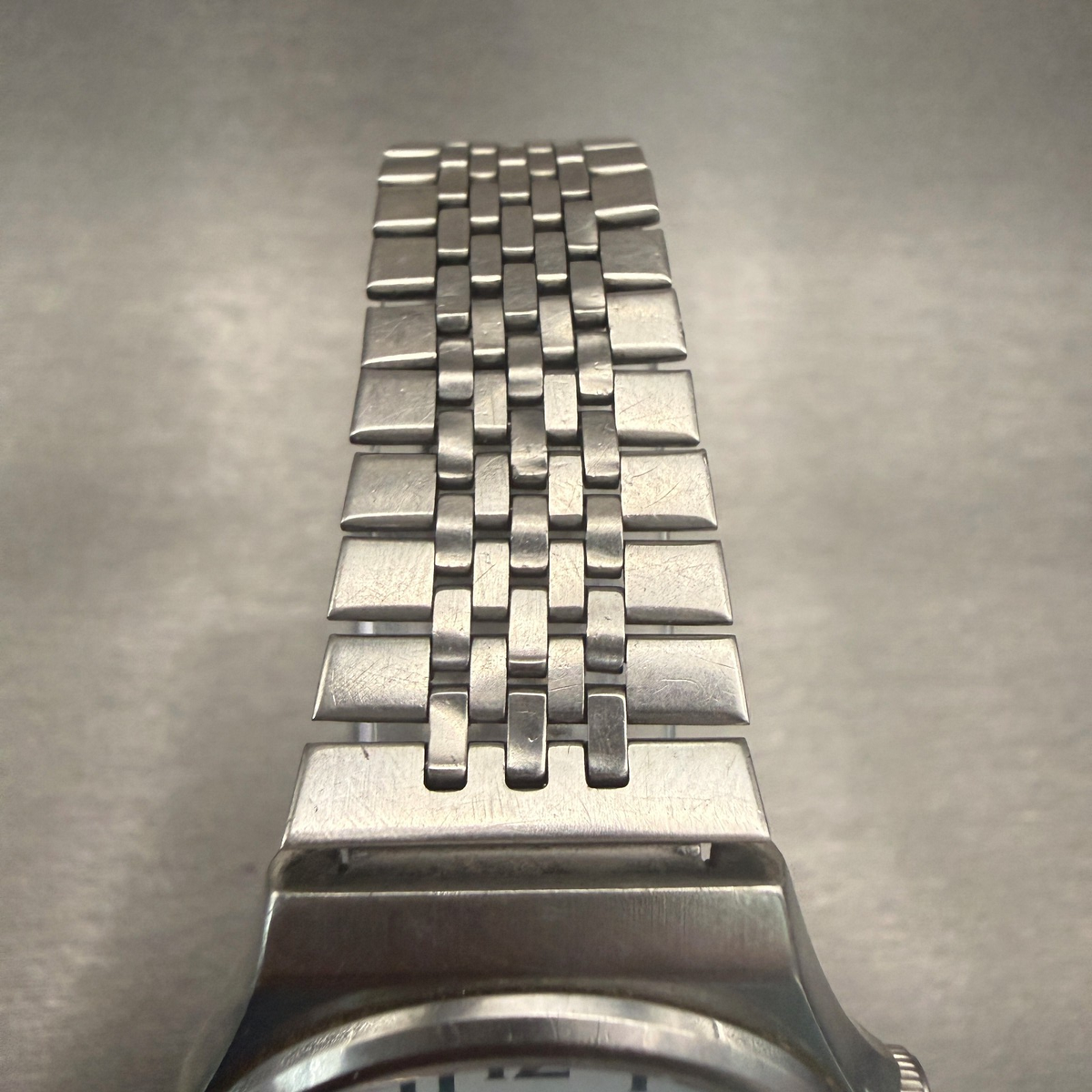 Seiko Spirit Watch Men 34mm White Dial Silver Daydate Round 7N43 
