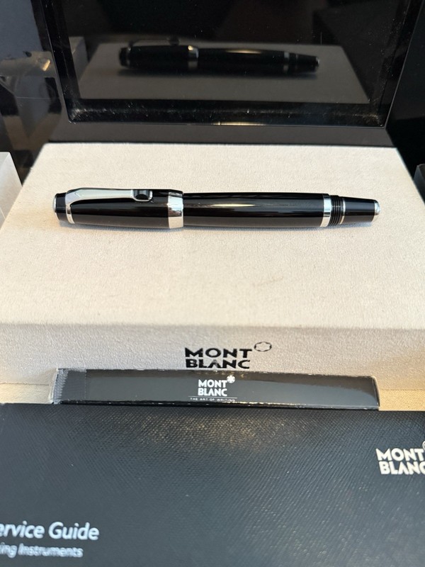 Montblanc Boheme,”Onyx”,Rollerball Pen. Platinum pl.used.Germany 🇩🇪