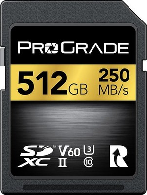 ProGrade Digital SDXC UHS-II V60 GOLD 512GB Memory Card ProGrade Digital